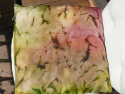 Hedvábí -polštář ručně malovaný (lp)